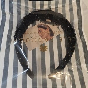 *NWT* Lele Sadoughi Gold and Black Hair Accessory Elegance